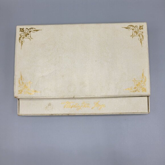 Vtg MCM Washington Forge Steak Knife Set Bakelite Yellow Handles Original Box - Picture 6 of 14